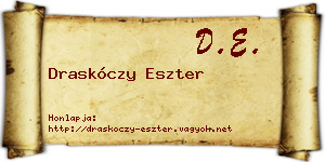 Draskóczy Eszter névjegykártya
