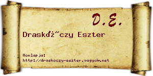 Draskóczy Eszter névjegykártya